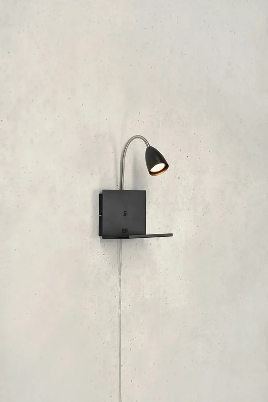 Markslöjd lampa ścienna Cuarto 20 x 30 x 30 cm 108855 czarny AA00