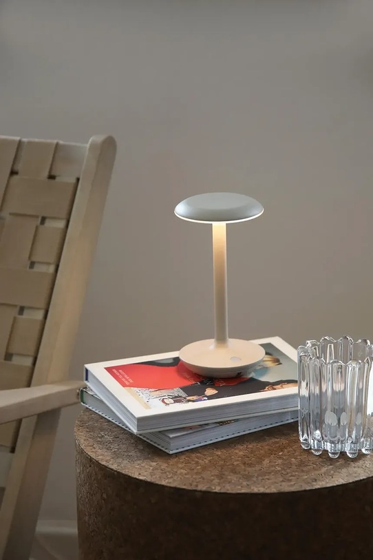 Salon i sypialnia Markslöjd lampa stołowa bezprzewodowa led Petit 20 x 10 cm 108917 biały