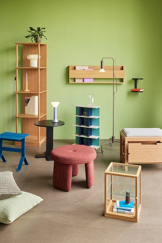 Living și dormitor Hübsch veioză Hues 23 x 22 cm, E27 962014 verde