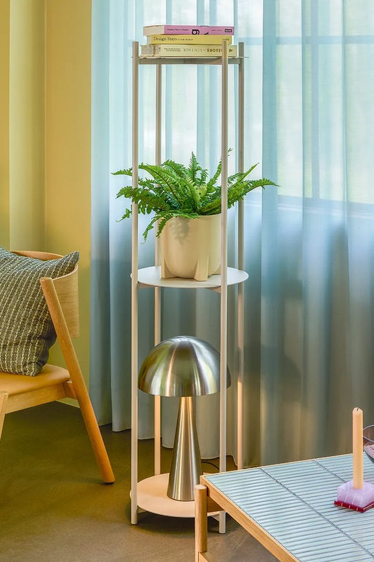 Salon i sypialnia Hübsch lampa stołowa Mush 30 x 50 cm 991108 szary