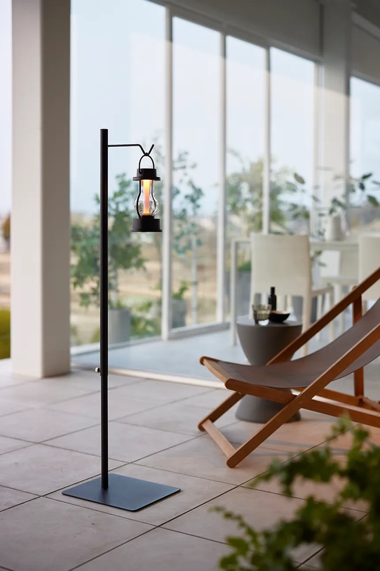 Yamazaki stojak na latarenkę regulowany Tower 80 - 152 cm 4515.. czarny AA00