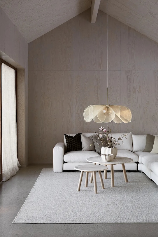 Markslöjd lampa wisząca Styrka 75 cm beżowy 108661