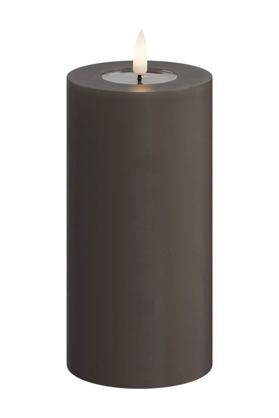 Deluxe Homeart świeca led Mokka Bloklys 7,5 x 15 cm brązowy RF.0097