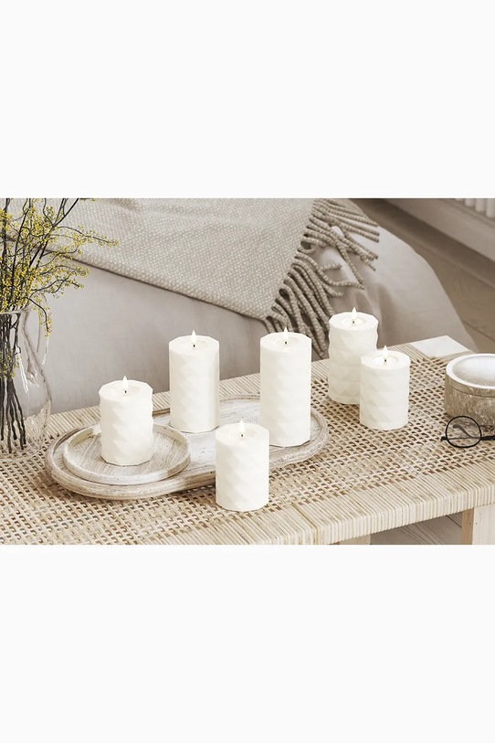 Led sveča Deluxe Homeart Square Bloklys 7,5 x 12,5 cm RF.S.0002