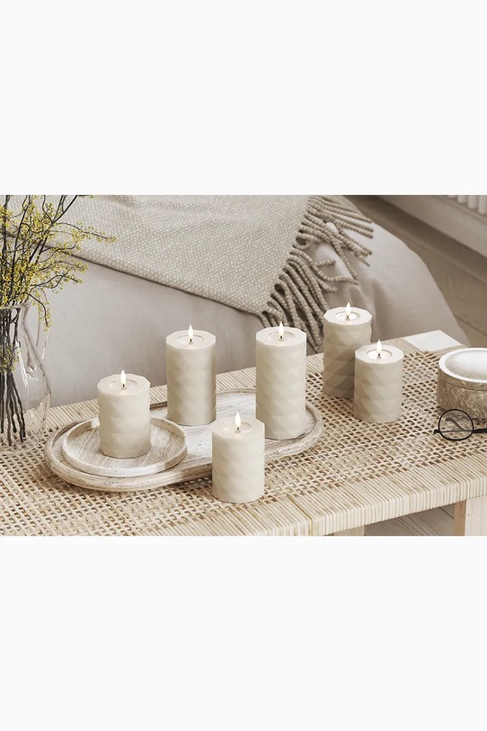 Led sveča Deluxe Homeart Square Bloklys 7,5 x 15 cm RF.S.0006