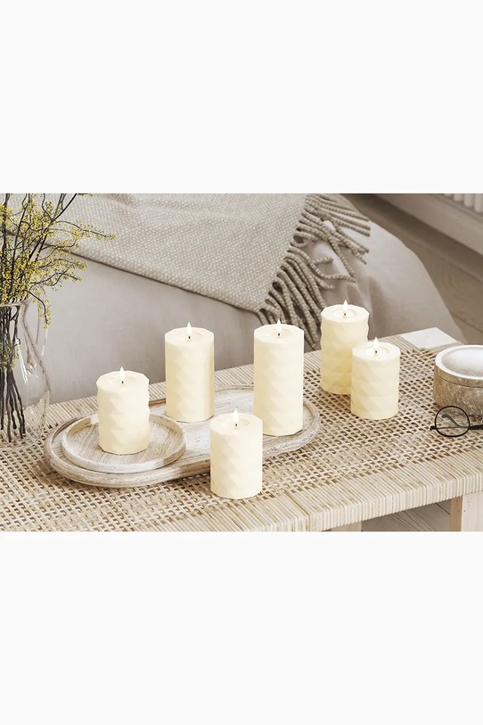 Led sveča Deluxe Homeart Square Bloklys 7,5 x 12,5 cm RF.S.0008