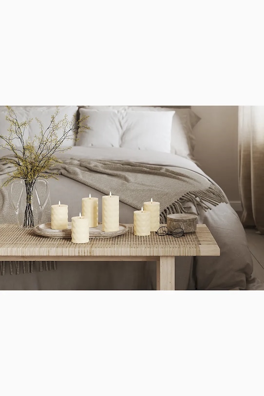 Led sveča Deluxe Homeart Square Bloklys 7,5 x 15 cm RF.S.0009