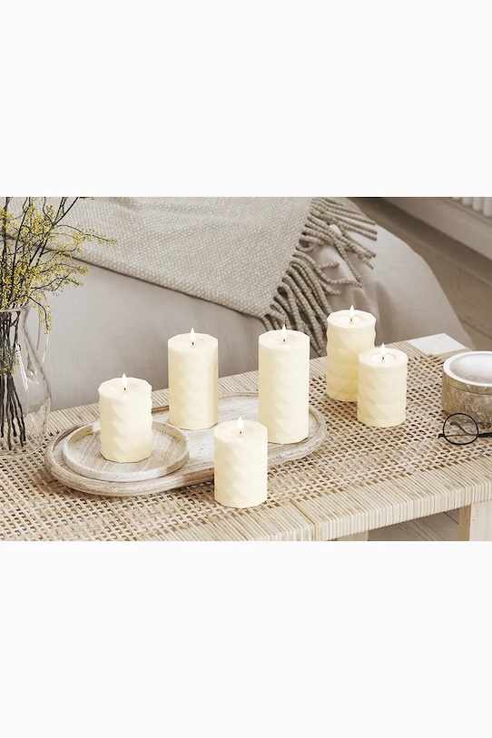 Led sveča Deluxe Homeart Square Bloklys 7,5 x 15 cm RF.S.0009