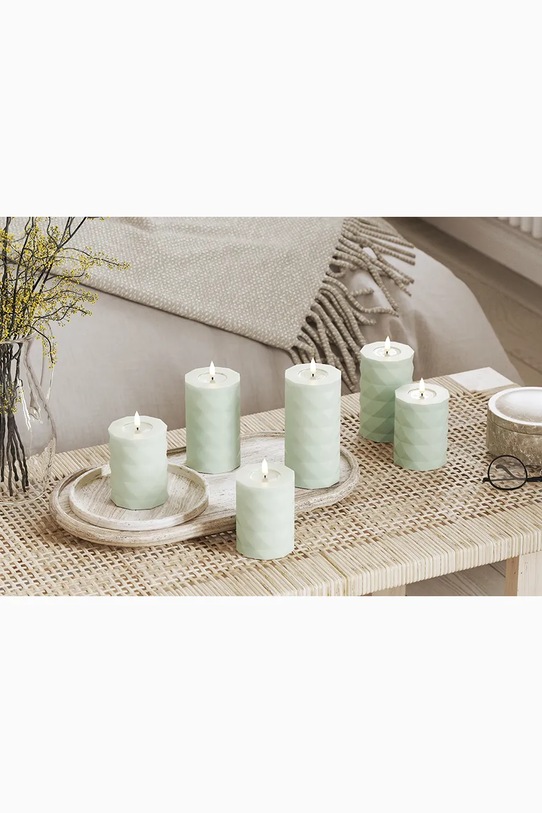 Led sveča Deluxe Homeart Square Bloklys 7,5 x 12,5 cm RF.S.0011