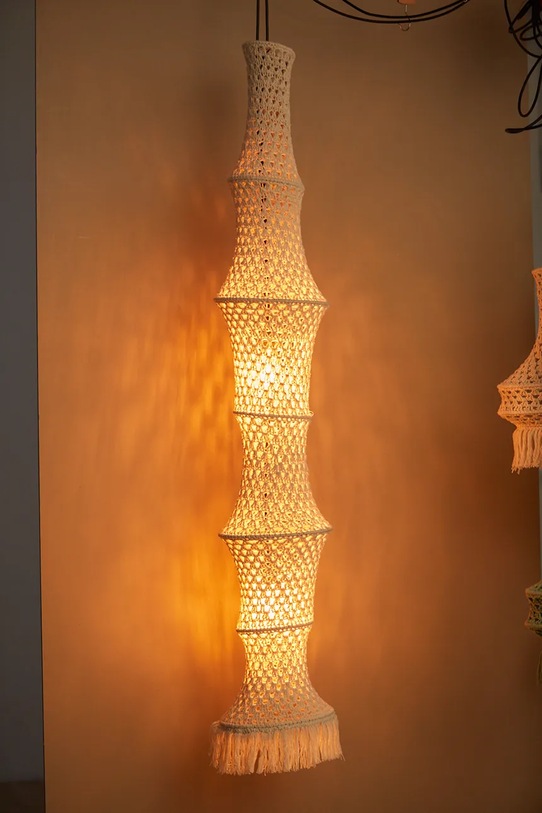 Calma House abażur do lampy wiszącej Pleko 30 x 180 cm PLEKO.L30180.CRU beżowy