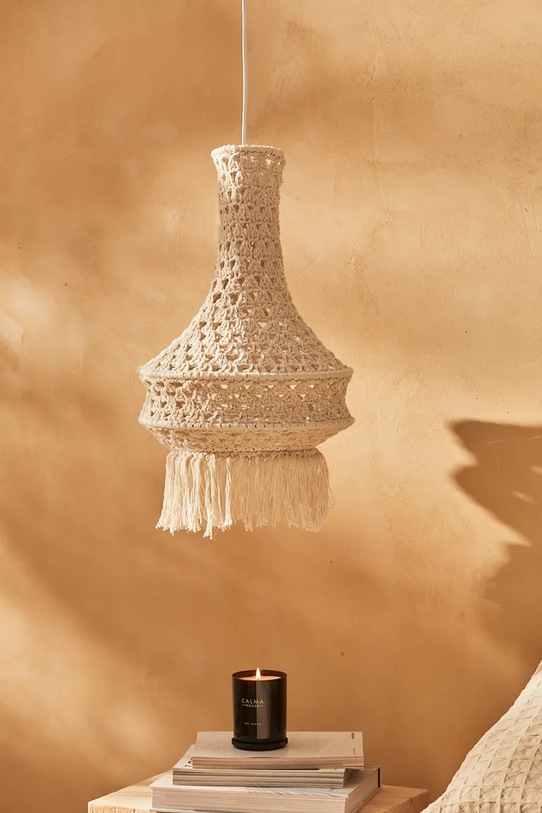 Salon i sypialnia Calma House abażur do lampy wiszącej Pleko 30 x 50 cm PLEKO.L3050.CRU beżowy