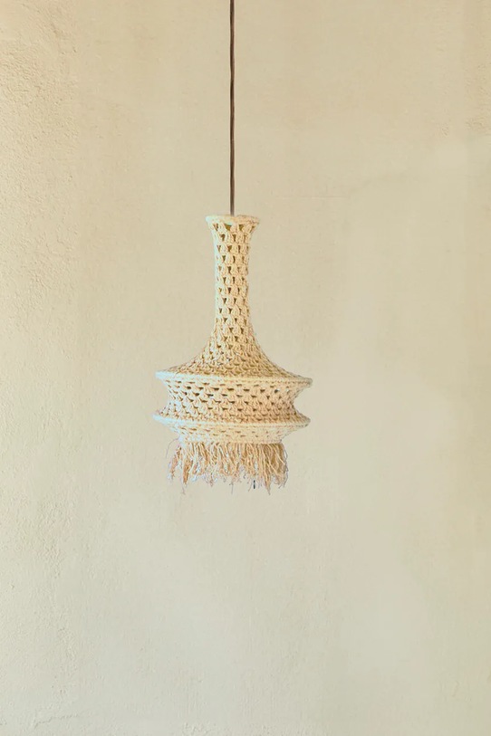 Calma House abażur do lampy wiszącej Pleko 30 x 50 cm beżowy PLEKO.L3050.CRU