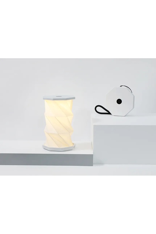 Gingko Design lampa bezprzewodowa led Mini TwistHexagon Light 8,2 x 8,2 x 1,5 cm G036M.WE biały AA00