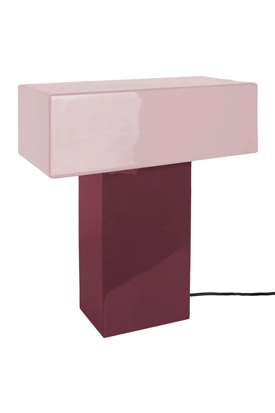 Leitmotiv lampa stołowa Grato Recto 35 x 15 cm LM2307PU różowy AA00