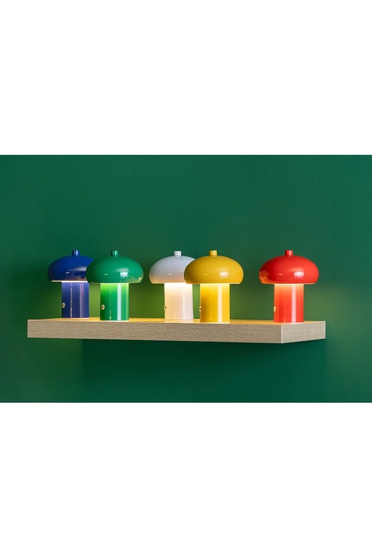 Leitmotiv lampa stołowa bezprzewodowa led Retro Seta 12,5 x 15 cm LM2277GR turkusowy