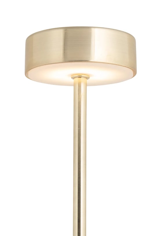 Salon i sypialnia Leitmotiv lampa stołowa bezprzewodowa led Ganar 37,5 x 8 cm LM2279GD żółty