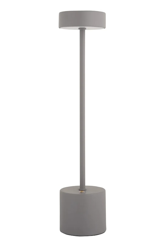 Leitmotiv lampa stołowa bezprzewodowa led Ganar 8 x 8 x 37.5 cm szary LM2279GY