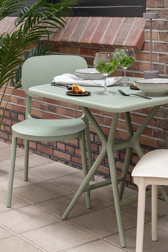 Leitmotiv lampa stołowa bezprzewodowa led Ganar 8 x 8 x 37.5 cm LM2279GY szary