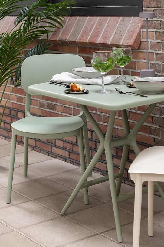 Leitmotiv lampa stołowa bezprzewodowa led Ganar 8 x 8 x 37.5 cm LM2279GY szary