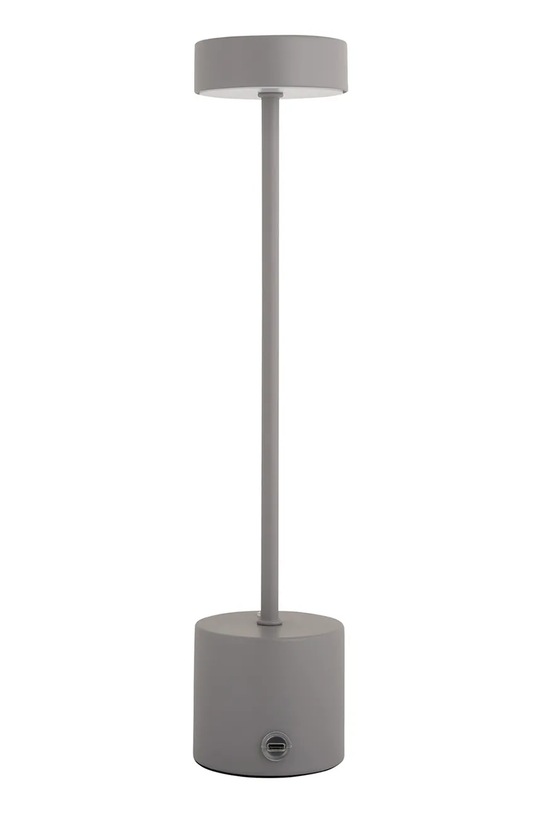Leitmotiv lampa stołowa bezprzewodowa led Ganar 8 x 8 x 37.5 cm LM2279GY szary AA00
