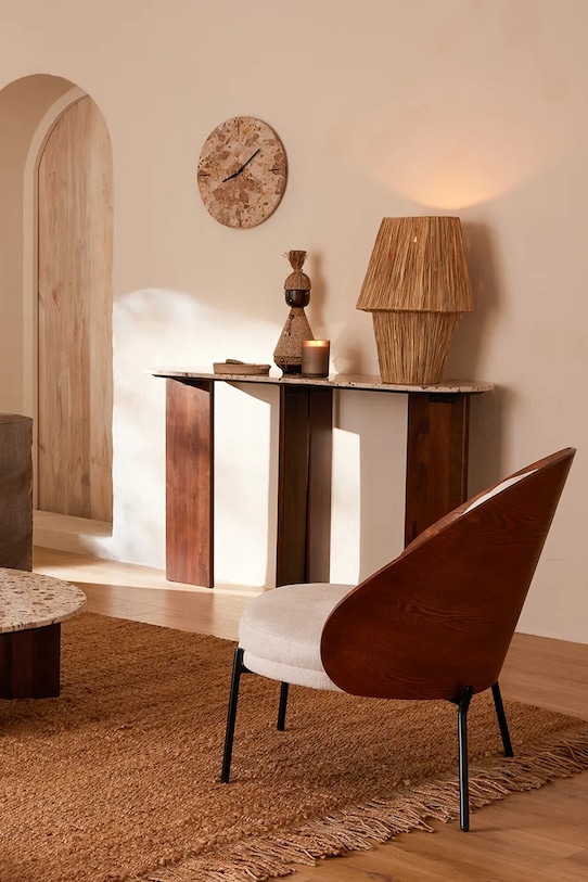 J-Line lampa stołowa 36 x 36 x 53 cm brązowy 42314