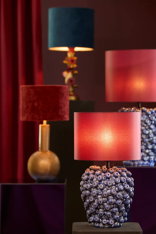 Основание для настольной лампы Light & Living Berries 25,5 x 27 cm 1742780 тёмно-синий