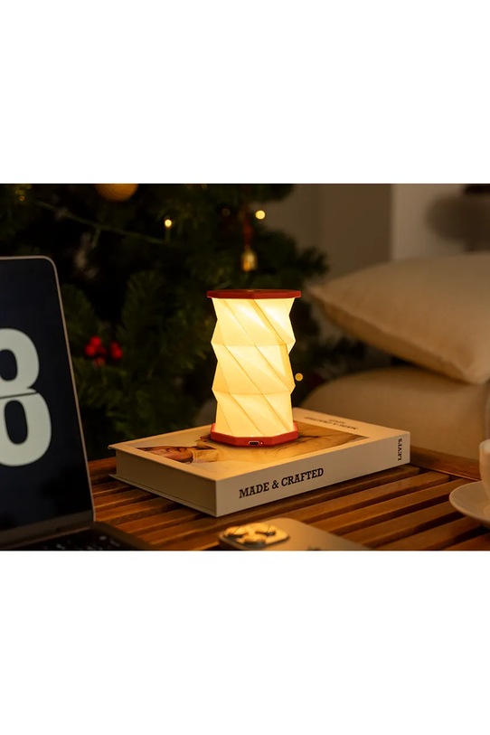 Gingko Design lampka LED 8,2 x 8,2 x 1,5 cm czerwony G036M.CR