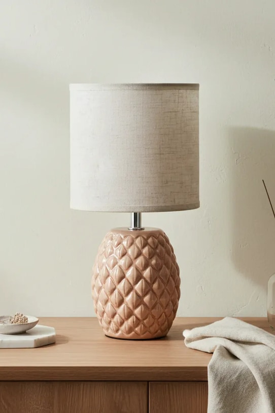 Inne lampa stołowa z ceramiki 14 x 14 x 20 cm HTLA2452.SR pomarańczowy AA00