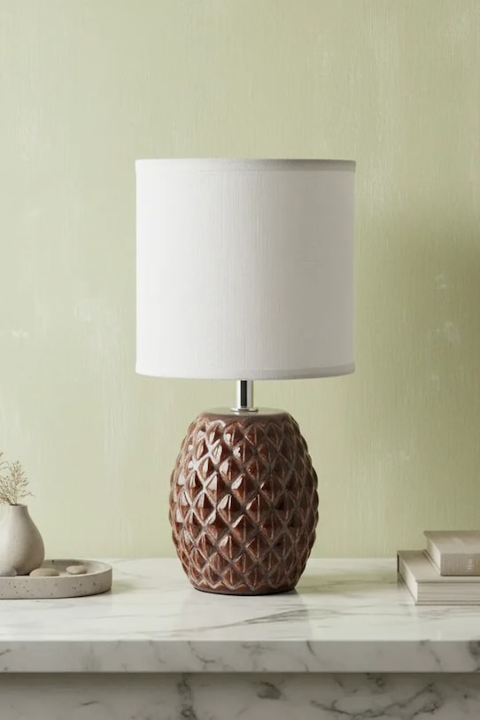 Inne lampa stołowa z ceramiki 14 x 14 x 20 cm HTLA2469.SR bordowy AA00