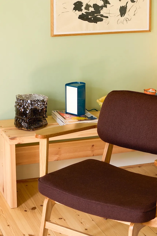 Hübsch lampa stołowa z metalu polerowanego 11 x 11 x 30 cm 962103