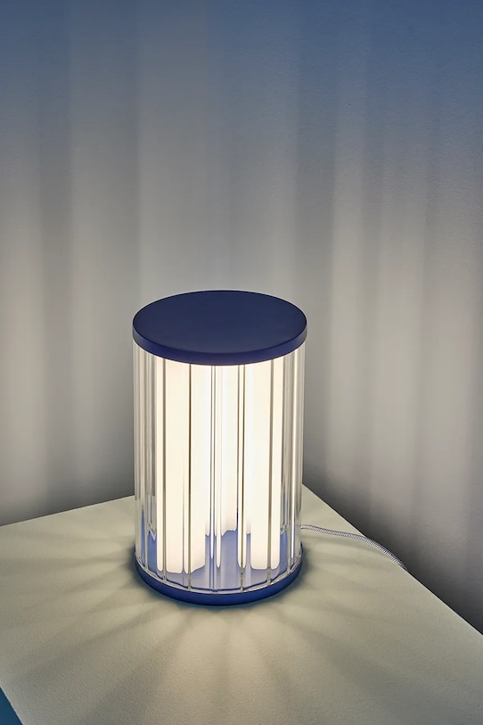 Hübsch lampa stołowa z żelaza 20 x30 cm 962106 niebieski AA00