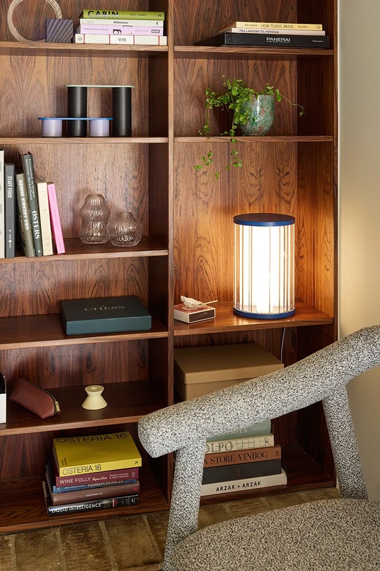 Hübsch lampa stołowa z żelaza 20 x30 cm niebieski 962106