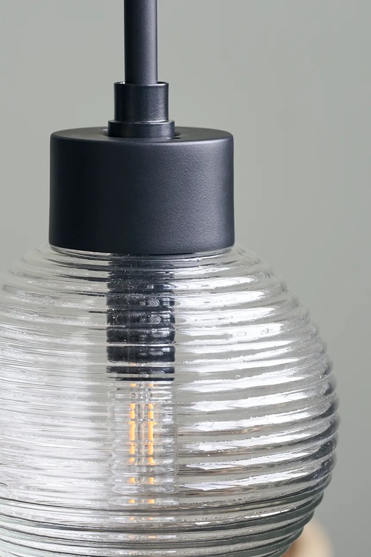 Salon i sypialnia House Doctor lampa wisząca 30 x 15 cm 203970650 transparentny