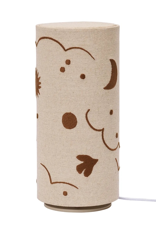 Ferm Living lampa stołowa lniana 26,5 x 12 cm beżowy 1104273319