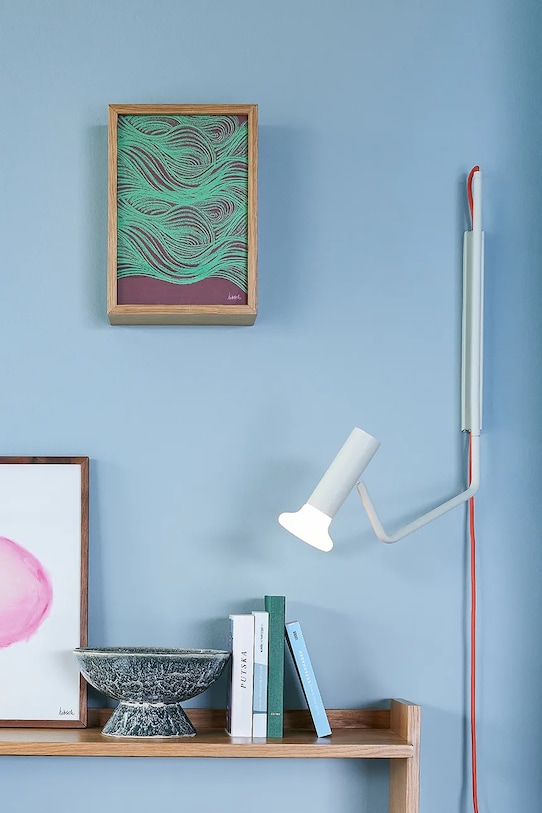 Salon i sypialnia Hübsch lampa ścienna z żelaza 45 x 10 x 58 cm 961905 beżowy