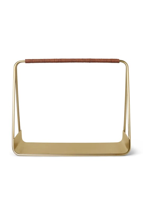 Košara za drva ferm LIVING Port Wood Basket rumena 1104263211