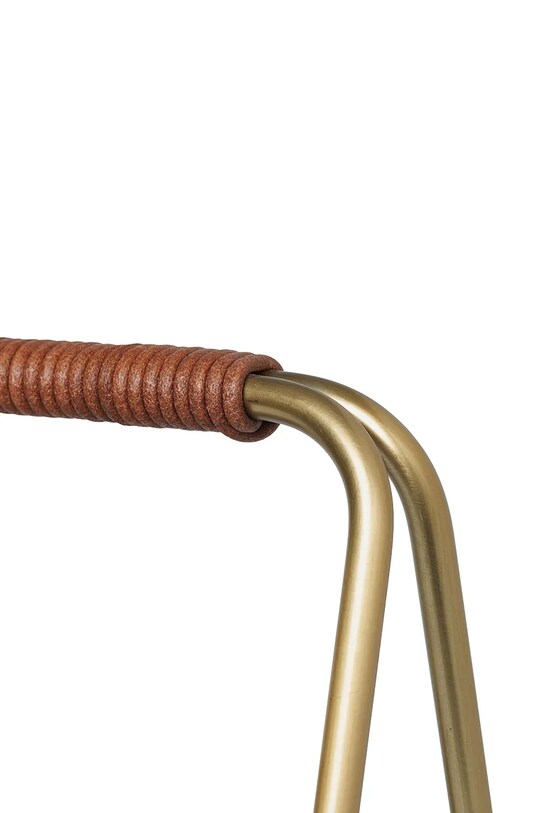 Življenjski slog Košara za drva ferm LIVING Port Wood Basket 1104263211 rumena