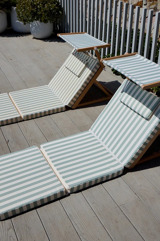 SunnyLife scaun de plajă La Palma Sage Stripe S51PHBSS
