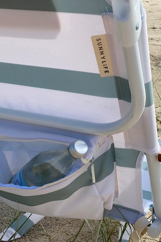 Plážová stolička SunnyLife La Palma Sage Stripe S51DBCPA