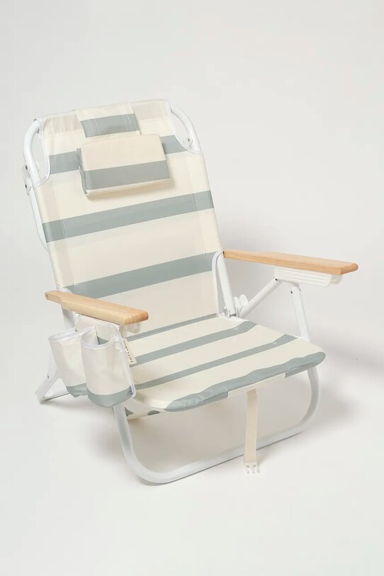 Plážová stolička SunnyLife La Palma Sage Stripe S51DBCPA zelená AA00
