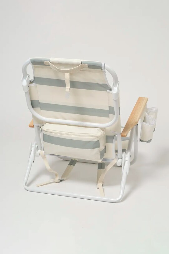 Plážová stolička SunnyLife La Palma Sage Stripe zelená S51DBCPA