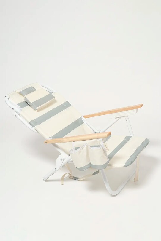 Plážová stolička SunnyLife La Palma Sage Stripe S51DBCPA
