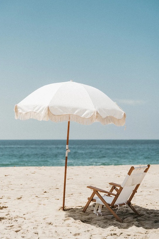 Záhradný slnečník Business & Pleasure Co. Antique White biela BPU.P.ANT.WHT