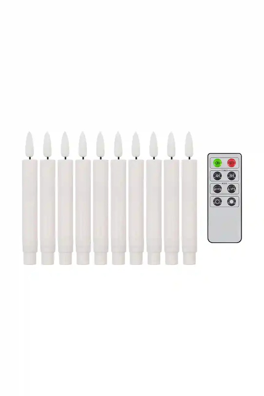 House Doctor sukienka z dodatkiem jedwabiu 12,5 cm biały 210070814