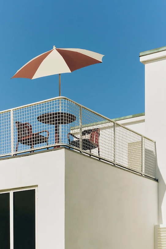 HAY parasol ogrodowy z materiału tekstylnego 170 x 200 x 200 cm AF578.F621.AU95 bordowy