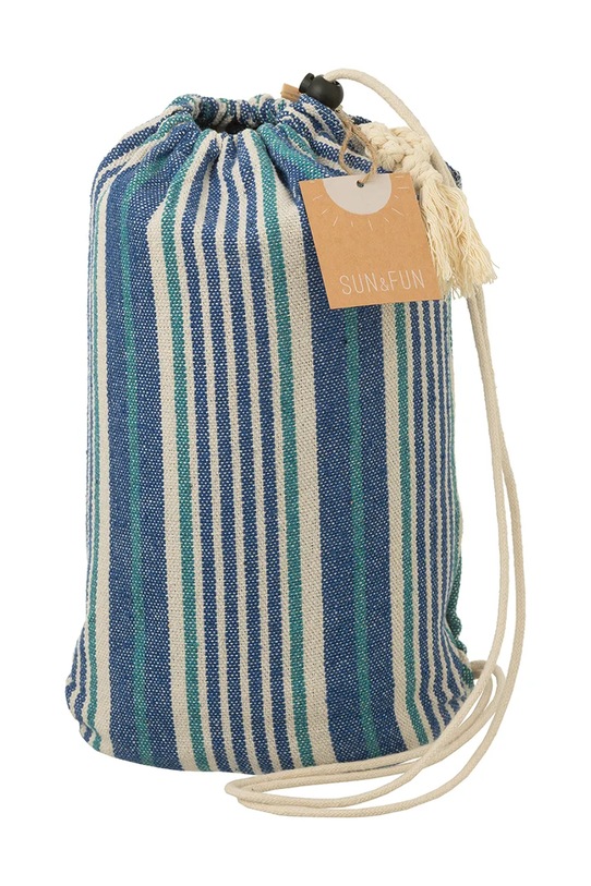 J-Line hamak do ogrodu z materiału tekstylnego turkusowy 51601