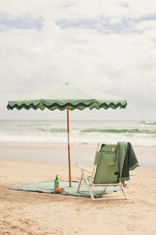 Business & Pleasure Co. parasol ogrodowy dekoracyjny 200 x 213 cm BPU.A.RIV.GRN turkusowy