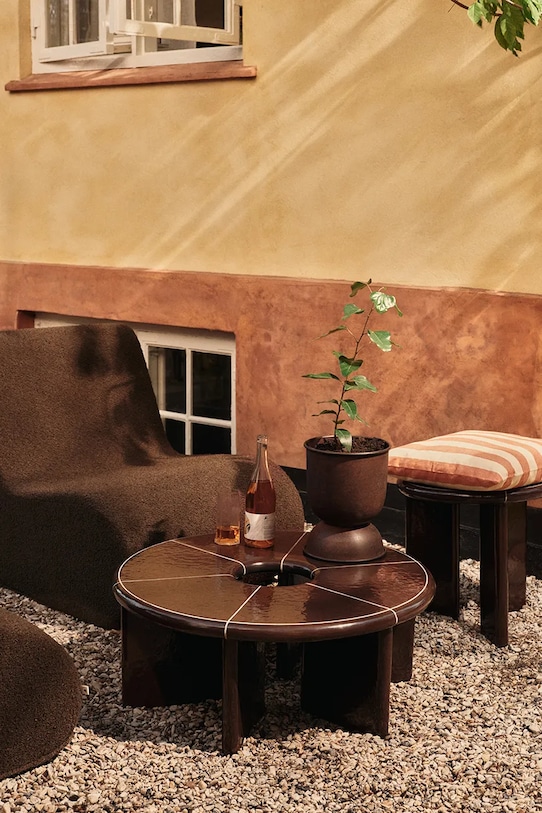 Lifestyle Ferm Living mebel do ogrodu z materiału tekstylnego 76 x 67 x 108 cm 1104272823 brązowy