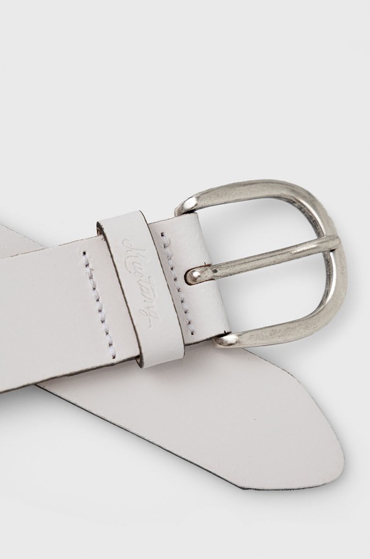 Mustang Pasek skórzany MW3015L25.100 biały AA00