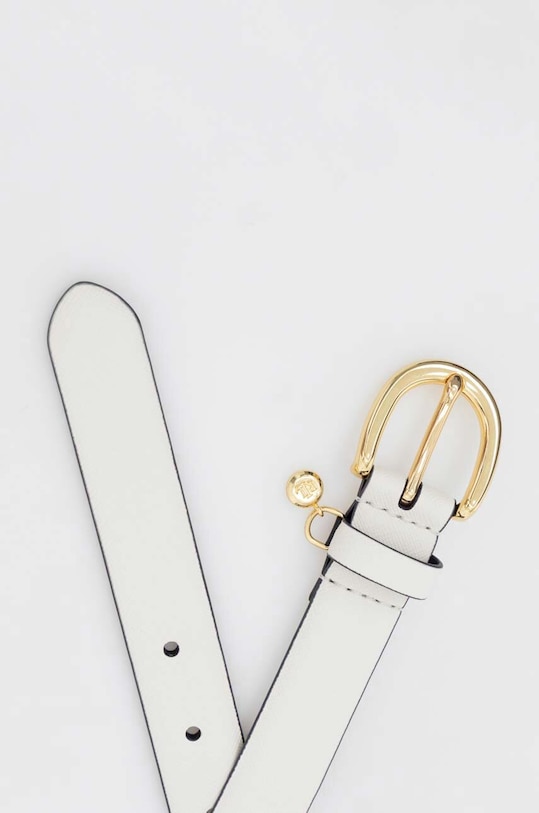 Lauren Ralph Lauren curea de damă din piele 412802952 alb AA00